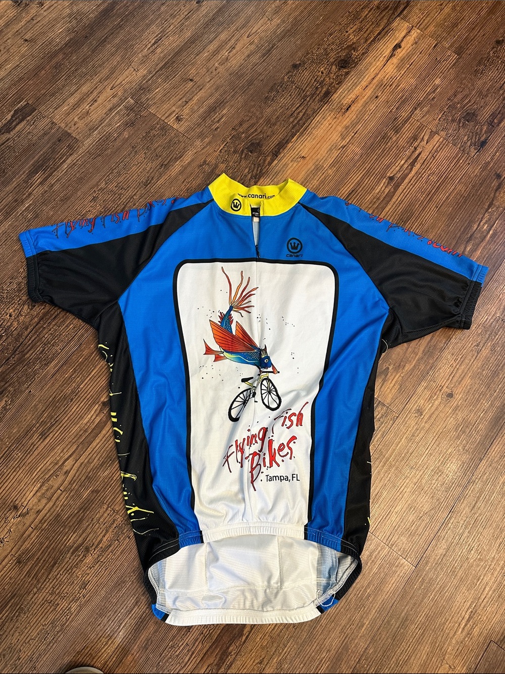 Flying Fish Biking Jersey - Blue/Black/White
